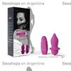 Vibrador anal inalámbrico satinado suave